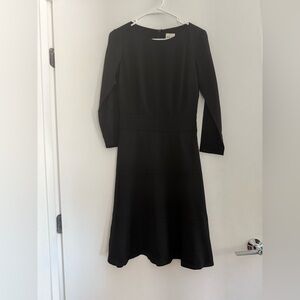 Reiss Fit And Flare Knee Length Long Sleeves Career Church Dress Size 2